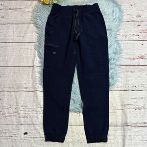 NWT LUUNA Navy Scrub Jogger Pants sz S
